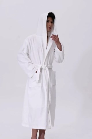 Men's Hooded Turkish Cotton Bathrobe, Luxury Spa Hotel Loungewear - Etsy