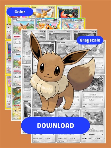Eevee Complete and Master Set: Printable Binder Pages & Placeholders   Checklist (english Edition) - Etsy