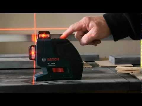 Bosch GLL2-80P Dual Plane Leveling and Alignment Laser Demo Video