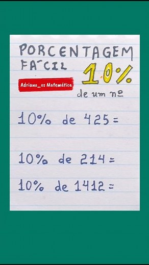 🌟 Easy Percentage 🤯 How to calculate 10% of a number❓ #elementaryschool