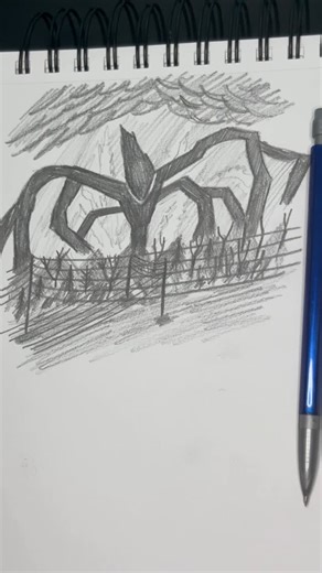 AshyArtz on Instagram: "Mind Flayer drawing tutorial… #fyp #mindflayer #viralreels❤️ #strangerthings #art #upsidedownworld #drawings"