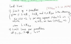 Real Analysis, Lecture 18 (The 'ε-δ' definition of limits and Continuity of func