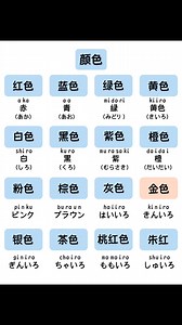 183K views · 2.2K reactions | Color name in Japanese ❤️ | Nihongo No Kaiwa | Facebook