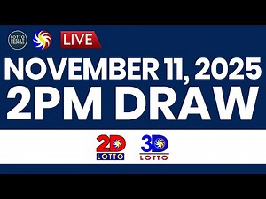 LIVE 2PM PCSO LOTTO RESULTS TODAY NOVEMBER 11, 2025 | #swertres EZ2