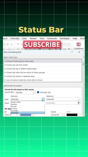 Excel Status Bar Trick Nobody Shows You 👀