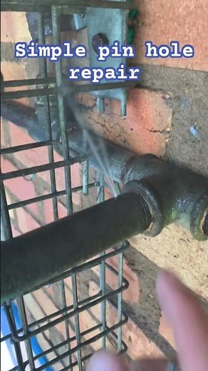 #49 - Galvanized Pin Hole Repair, Installed a Gibo clamp to fix leak on pipe. Animal shelter 🐶