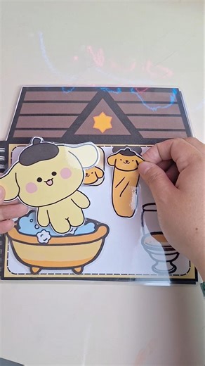 Sanrio Purin Paper doll #pompompurin #kuromi #cinnamoroll #sanrio #cute #kawaii #japan #shorts #fyp