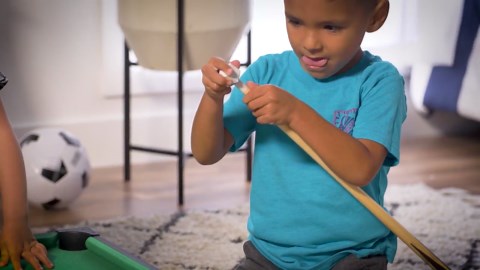 Best Choice Products 4-in-1 Multi Game Table, Childrens Arcade Set w/ Pool Billiards, Air Hockey, Foosball - Natural