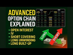 Advanced Option Chain Analysis Explained | Open Interest, IV, Short Covering, Long Unwinding