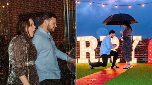 Boyfriend sends girlfriend on scavenger hunt around significant spots in their city before surprise proposal | Happily TV