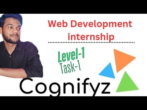 Web Development Intern ( Level-1 Task-1 ) with Cognifyz Technologies || #cognifyz #technology #harsh