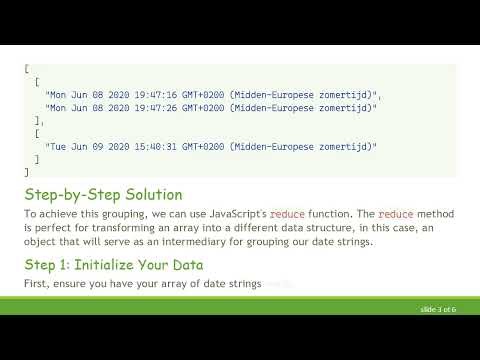 Grouping JavaScript Date Strings by Day