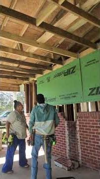 (210)CrashingOasis4.0 Zip system install continued #country #home #diy #construction #hardwork #fun