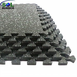 [Hot Item] Sol Rubber Shock Reduction Rubber Top EVA Foam Exercise Tiles Floor Mat