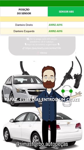 Cruze: Sensor ABS Resolve Luzes do Painel