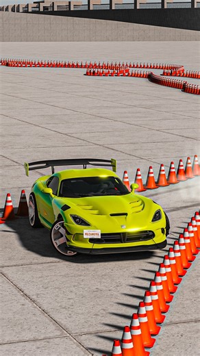 LEGENDARY DODGE VIPER ACR IMPOSSIBLE CONE DRIFT! (BeamNG.drive) 😱