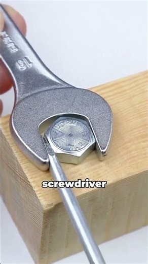 If the wrench is too large, use a screwdriver