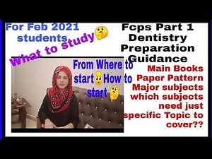 Fcps books, syllabus|Fcps part 1 Dentistry preparation Guidance full detail part 1