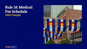 Rule 18: Medical Fee Schedule Changes for 2026