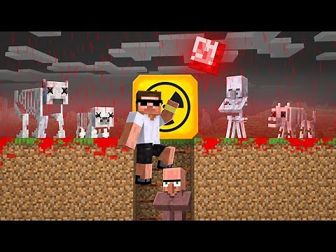 Doorbin and Carry Created BUNKER to Survive BLOOD RAIN in Minecraft..