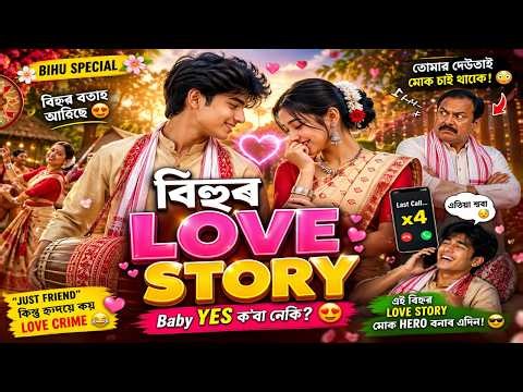 Bihu Love Story 💕 | Assamese Romantic Song 2026 | Funny + Cute Love Song