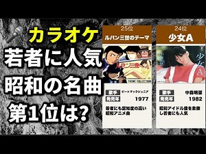 若者に人気の昭和の名曲 カラオケランキング【TOP25】