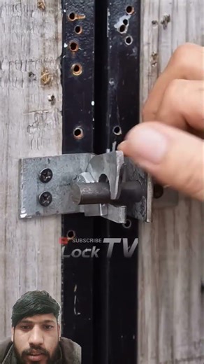 sliding gate lock DIY #wood #home #metal lock
