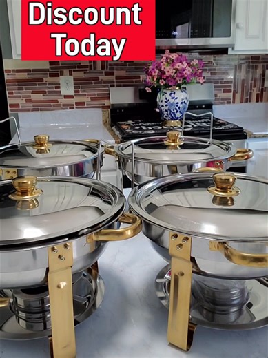 WARMOUNTS Chafing Dish Buffet Set #chafingdish #buffet #kitchengadgets #tiktokshopcreatorpicks #fyp