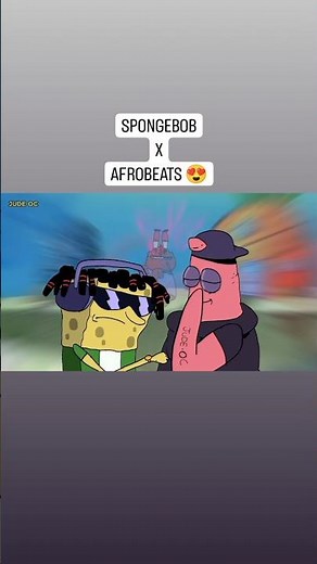 Gbedu 😭😭❤ Spongebob x Afrobeats #judeoc #animation #spongebob
