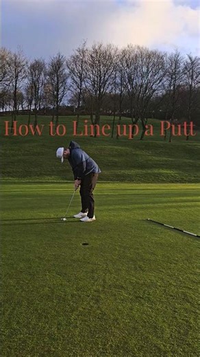 Lining up putts #golf #improvement