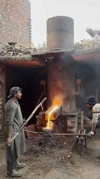 INSANE Iron Casting Process! #viral #shorts