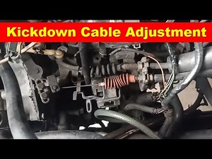 Kickdown Cable Adjustment of Mitsubishi Pajero (DIY)