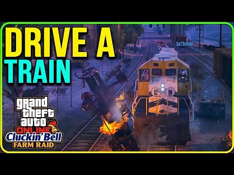 How To Drive A TRAIN in GTA 5 The Cluckin’ Bell Farm Raid
