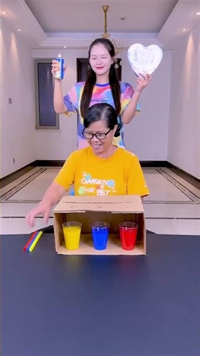 Color Matching Challenge, Who Can Win The Chocolate？#Funnyfamily #Funny #Shorts