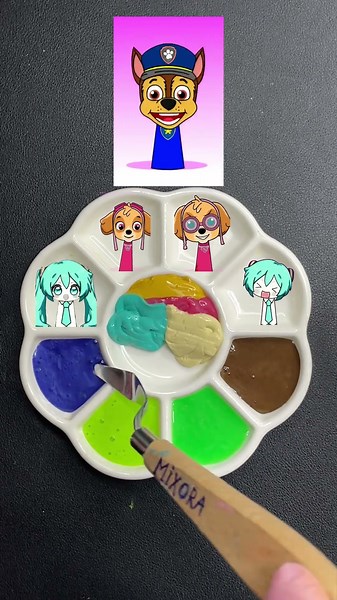 Sprunki OC Colour Mixing Battle: PAW PATROL #satisfying #art #colourmixing #memes #colors #pawpatrol