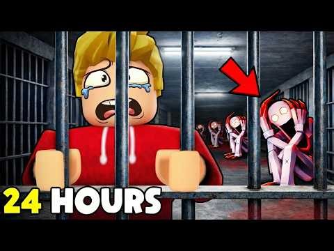 ROBLOX CHOP AND FROSTY SURVIVE 24 HOURS IN SCARY SCP PRISON