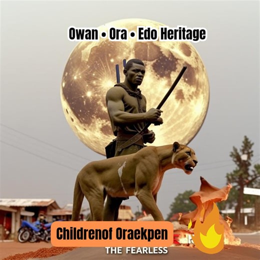 Where bravery meets history… The story of Ora people, children of Oraekpen, who dragged leopards with their bare hands. 🐆🔥 A tale of courage, strength, and heritage that still lives in Owan and across Edo land. Proudly Owan. Proudly Edo. ✊🏾 👉 Watch, share, and let the world know our story! This is just the beginning 🔥 More untold stories of Owan, Ora, and Edo are coming! 💯 Follow this page so you don’t miss the next powerful history and culture drop 🙌🏾 Song by Mr. Ayeni #OraPeople #Child