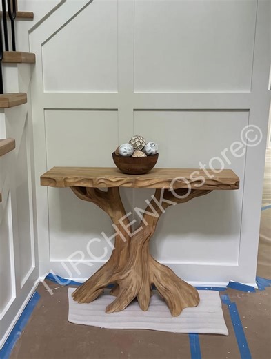 Rustic Solid Wood Console Table | Handmade Entryway Table | Farmhouse Hallway Decor | Narrow Rustic Table for Living Room or Entry - Etsy UK