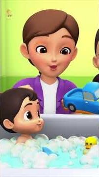 Bath Time Song, Fun Splash Song #nurseryrhymes #boombuddiessingalong #shorts