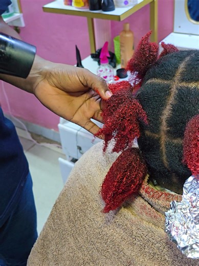 Brown Ginger to Cherry Red Hair Transformation