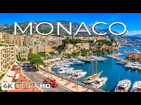 Monaco 4K UHD – Stunning Aerial Views, Luxury Yachts, Monte Carlo Streets & Mediterranean Coast