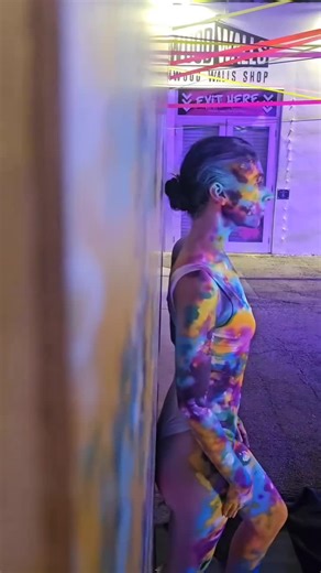 Live body painting performance for a Corporate. at . Model . #airbrush #bodypainting #blend #performance #illusion #creative #art