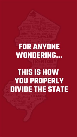 The only NJ map that actually matters. All en route to Dallas for the @wpsl annual meeting @wearemonmouth #sjebfc #sta_soccer #jerseysoccer #wpsl NJ artwork: Katie Ford @whereabouts_shop