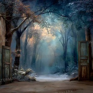 Sapphire Blue Gold Christmas Backdrop, Snowy Indoor Scene, Square Photography Background, Holiday Digital Download, Festive Photo Booth Prop - Etsy