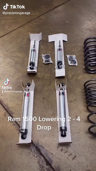 Ram 1500 Lowering Kit 2 inch Front 4 Inch Rear Drop #ram1500 #ramrt #ram1500hemi #hemi #trucks #trucklife #trucking #loweredlifestyle #loweredtrucks