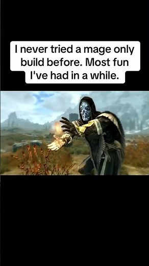 I never tried a mage only build before Most fun I've had in a while #skyrim