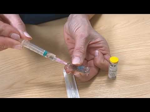 Instructions for preparation of Decapeptyl injection