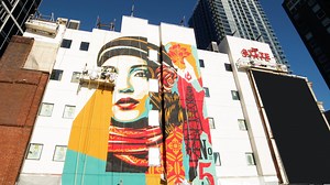 We partnered with street artist Shepard Fairey, Obey Giant, to create a meaningful piece of democratic public art. “Fire Sale,” in the artist’s words, is a “comment on the challenges any individual faces pushing for environmental and climate responsibility.” We are really excited to have this mural on our hotel as the first of many art projects we plan to have at The State. When you visit Pike Place Market, look up and look east. | The State Hotel