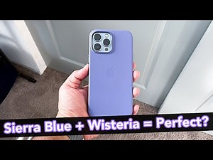 Wisteria Apple MagSafe Leather Case Review - iPhone 13 Pro Max // A Perfect Sierra Blue Companion?