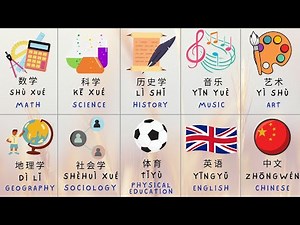 Lessons in Chinese | School Subjects in Mandarin